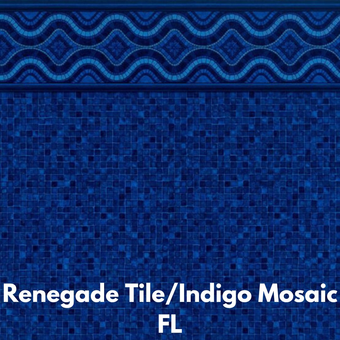 Findlay In-Ground Renegade Tile / Indigo Mosaic Floor 28 MIL