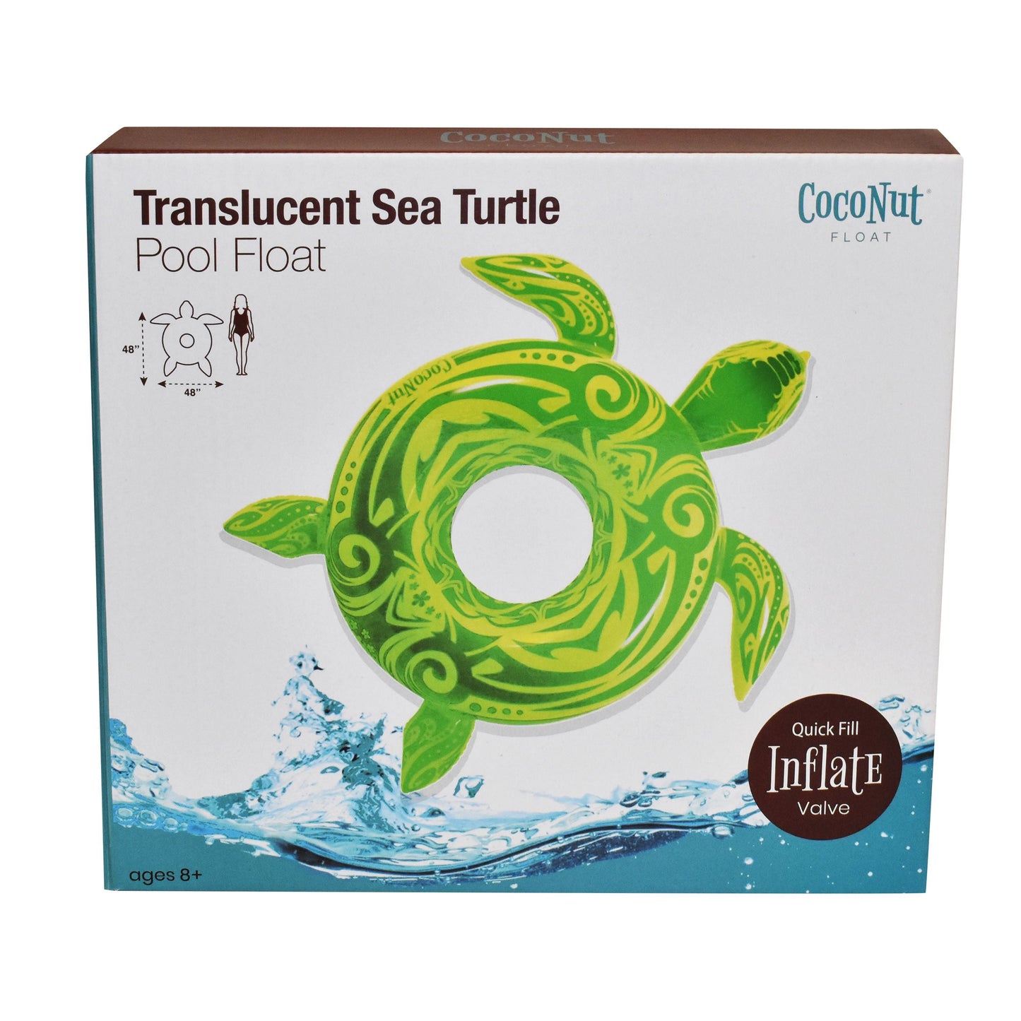 Translucent Sea Turtle Pool Float - Buy 1 Get 1 Free