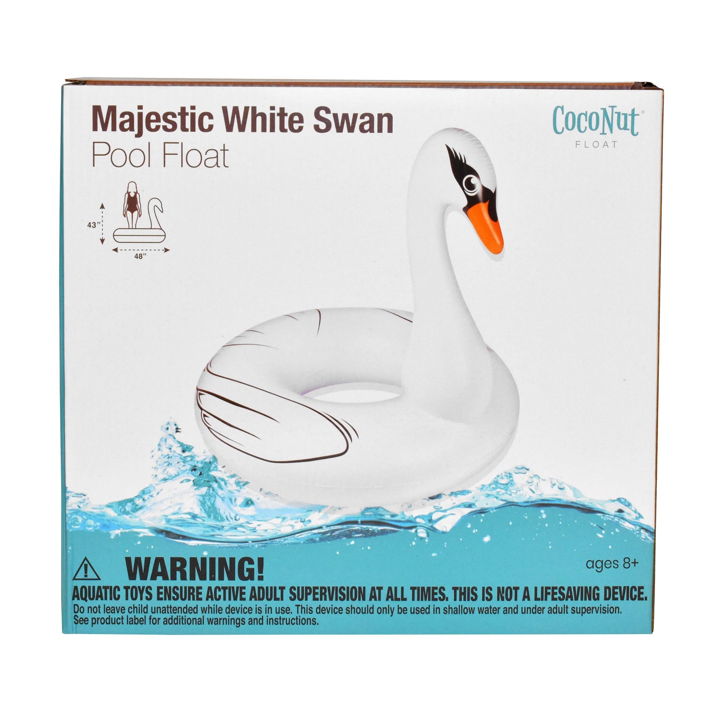 Majestic White Swan Pool Float - Buy 1 Get 1 Free