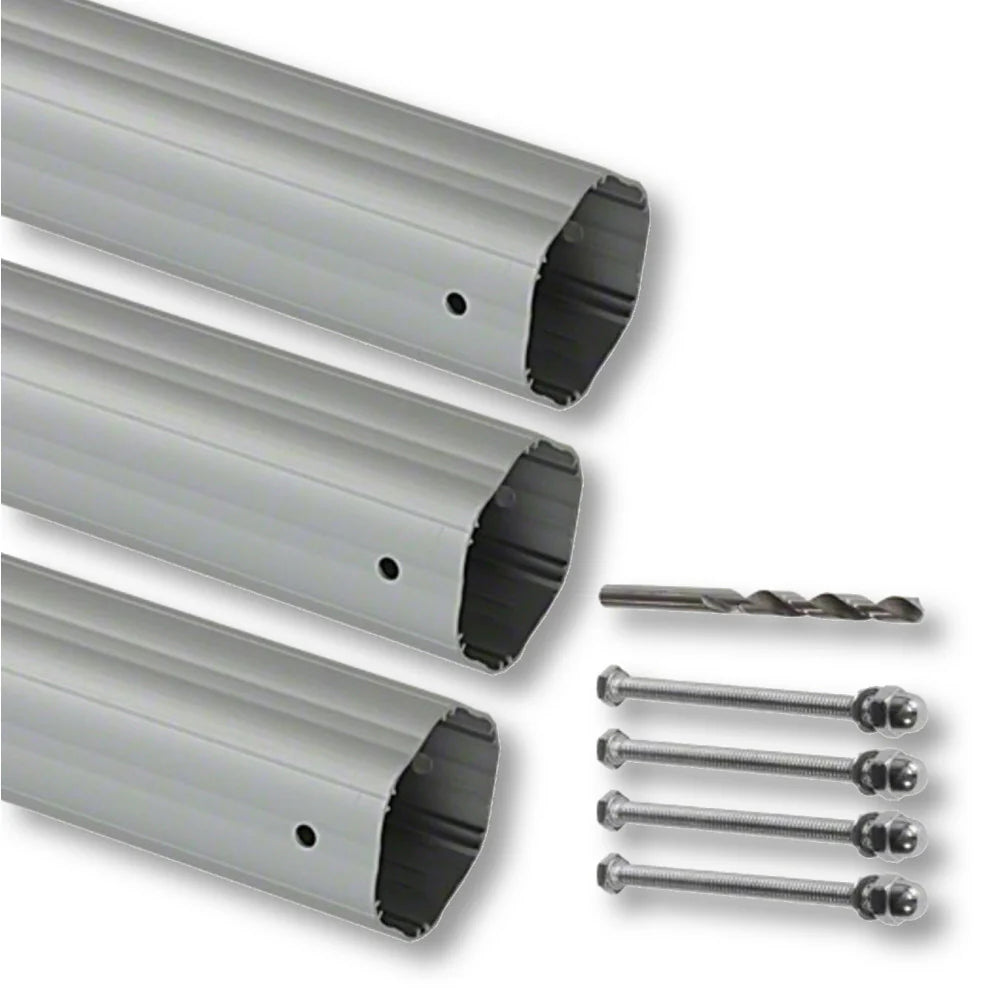 In-Ground Base with Retractable Wheels 16' Pole Kit