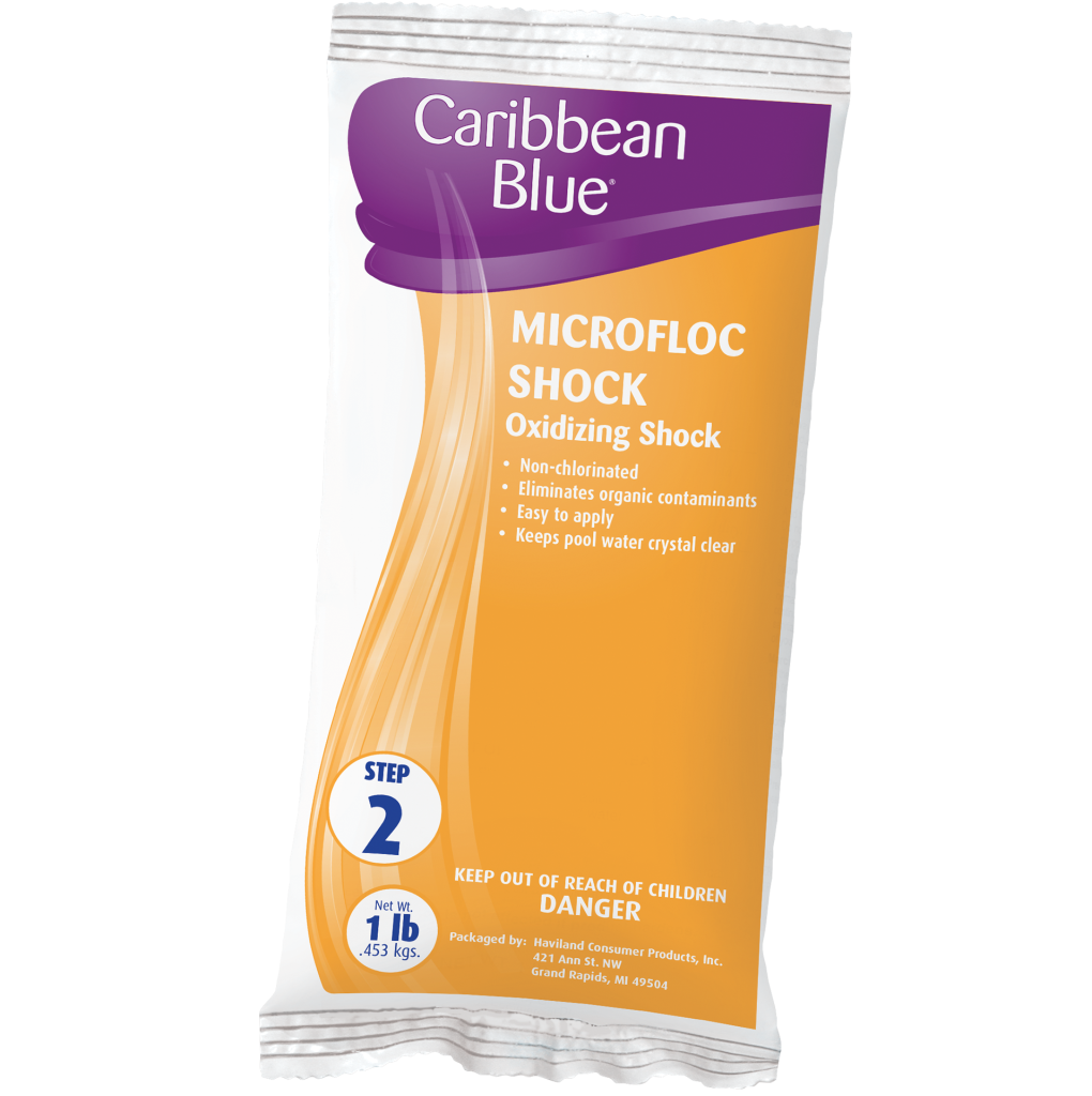 Caribbean Blue  Microfloc Shock 1 lb. Bags