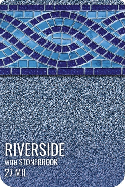 Riverside with Stonebrook 27 mil PVS In-Ground Pool Liner