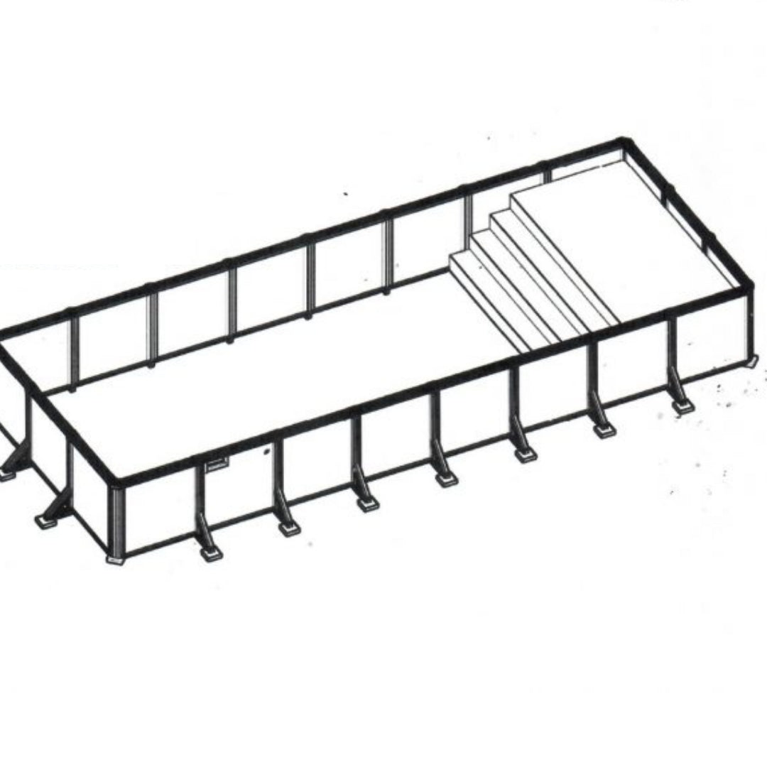 20' Add Tanning Ledge to Stadium Steps for Hercules