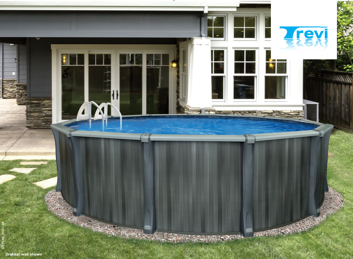 15' x 52" Trevi 211 7" Resin Frame Round Pool