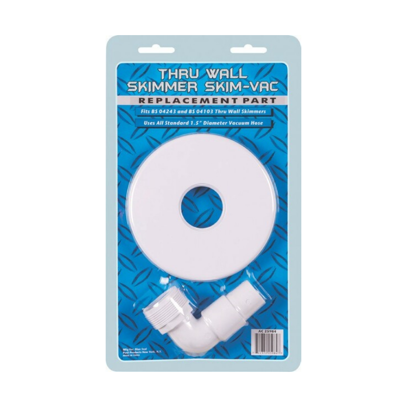Thru Wall Skimmer Vac Plate with Elbow