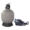 The SPD 19 in. Sand Man Sand Filter System with 1.5 HP Superflow Pump delivers efficient swimming pool water filtration and circulation.