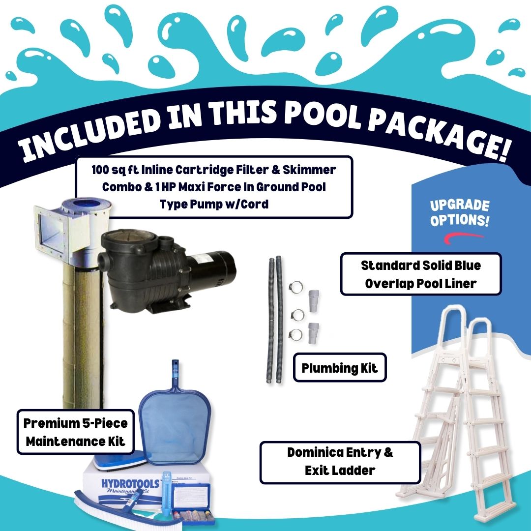 18' x 54" Family Fun 6" Hybrid Frame Round Pool & Package