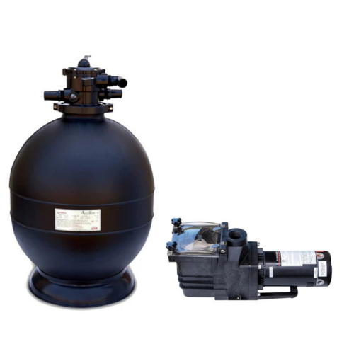 24 in. Aquaview Sand Filter with 1.5 HP Super Flow pump