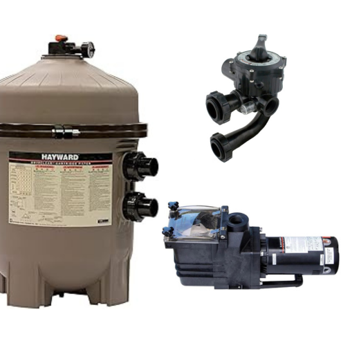 Hayward 36 Sq ft Pro Grid System w 1.5 Hydroflow IG Pump and VariFlo Control Valve