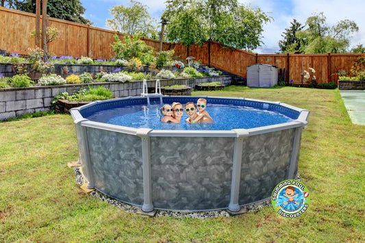 21' x 52" Crystal Clear Resin Salt Round Pool Closeout with Package!
