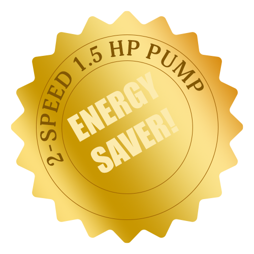 180 sq. ft. Hydromatic Pressurized Cartridge Filter System with 1.5 HP 2-Speed Pump