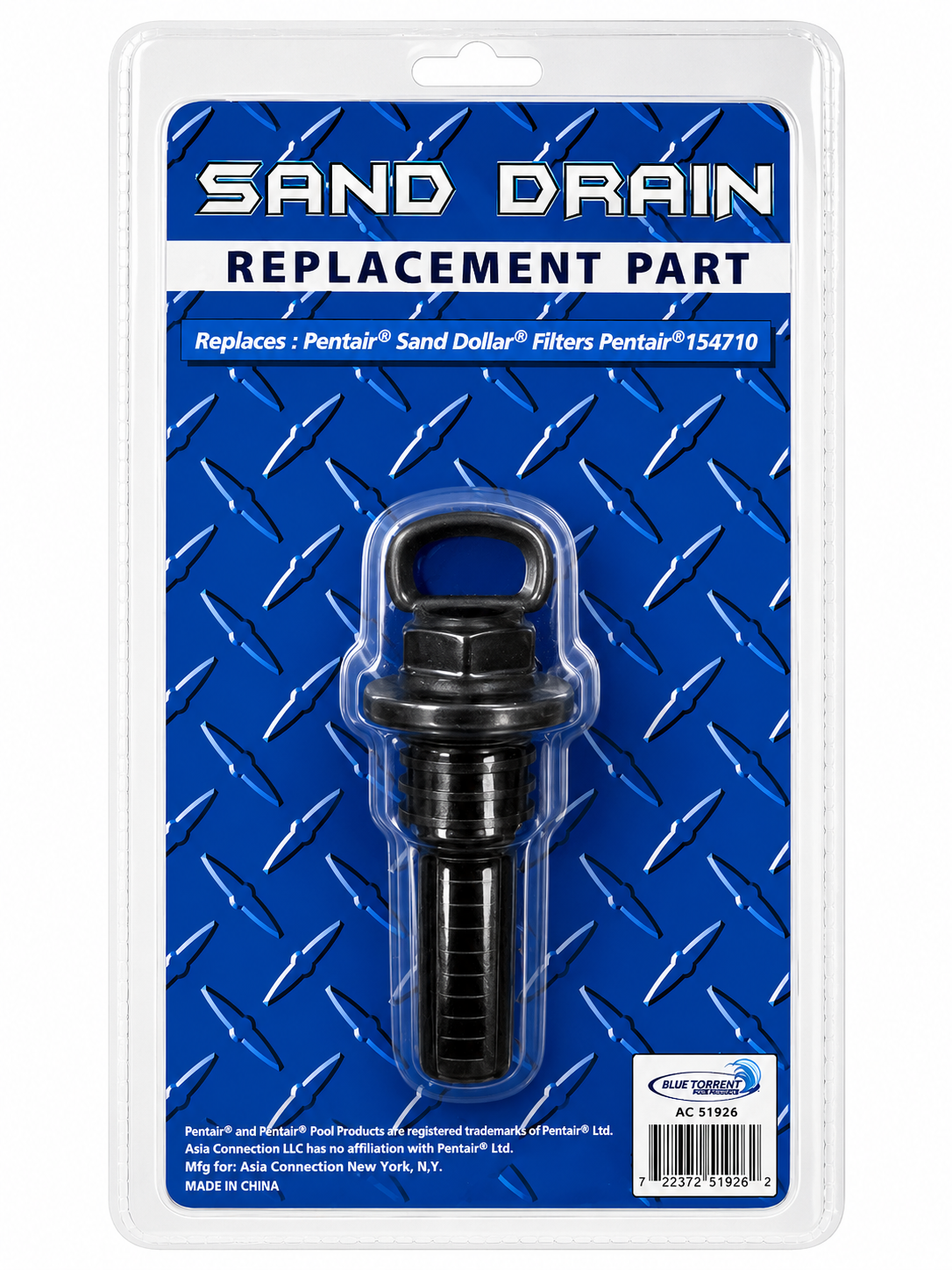 Sand Drain Replaces Pentair Sand Dollar Filter Drain