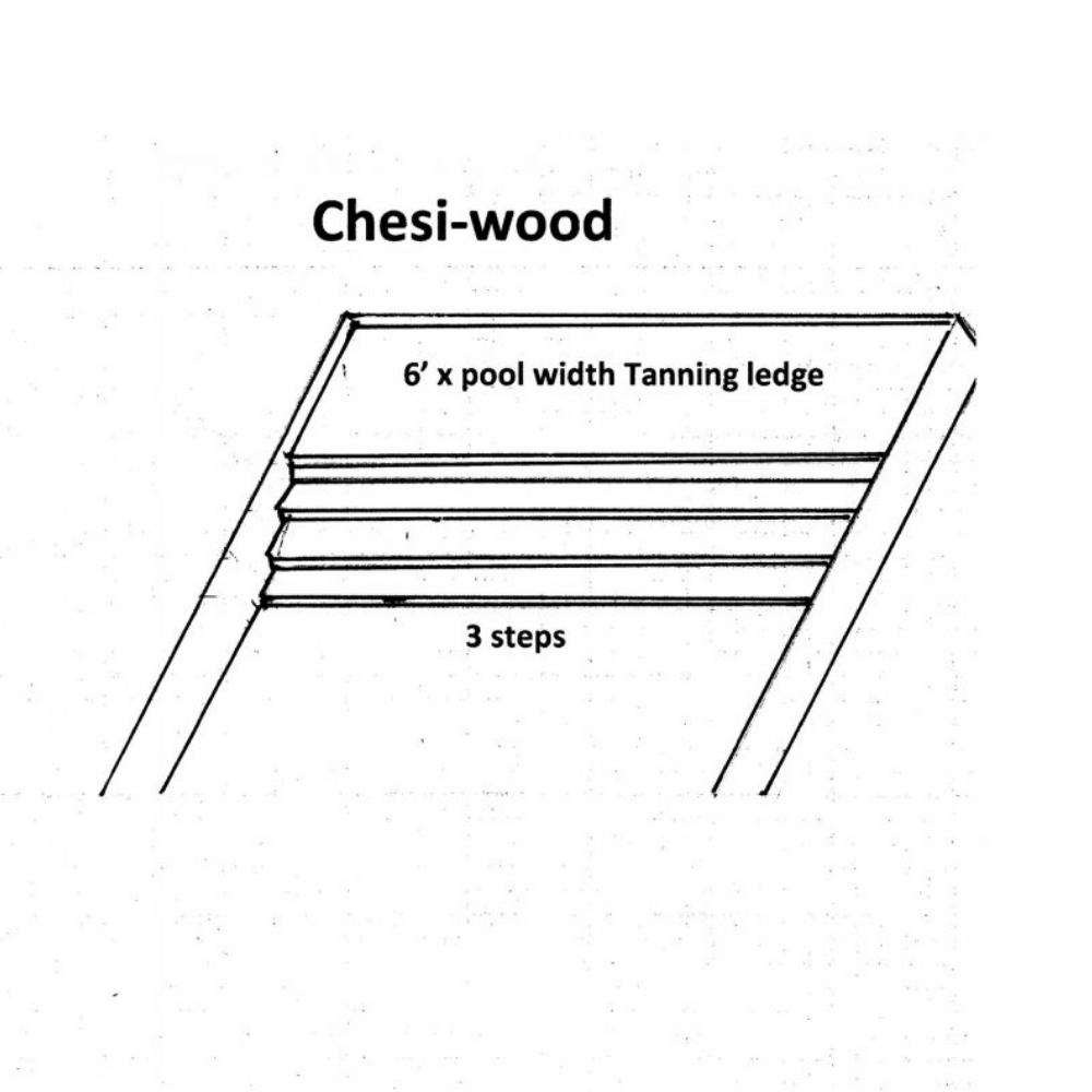 20' x 40' Chesi-Wood Wall Semi/Full-In Ground Rectangular Pool
