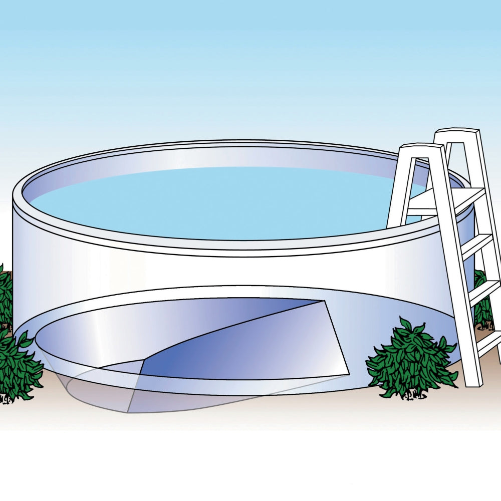 30' x 54" Battleship Extra Duty Steel 8" Heavy Frame Round Pool | Closeout