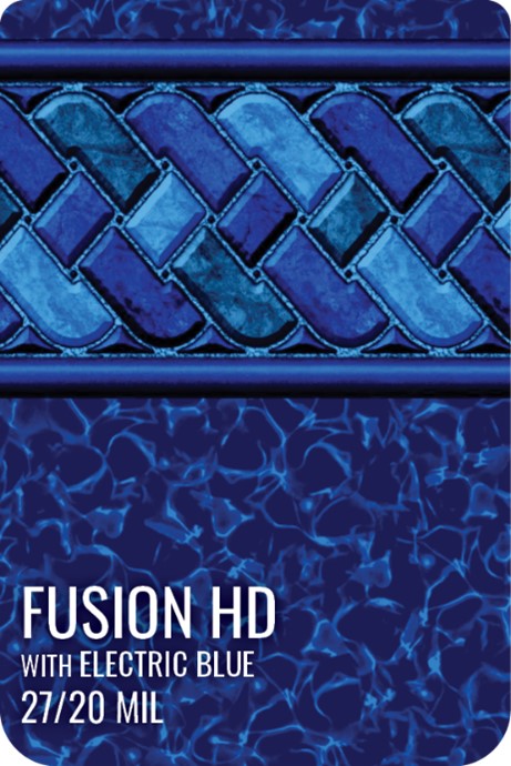 Fusion HD with Electric Blue 27/20 mil PVS In-Ground Pool Liner