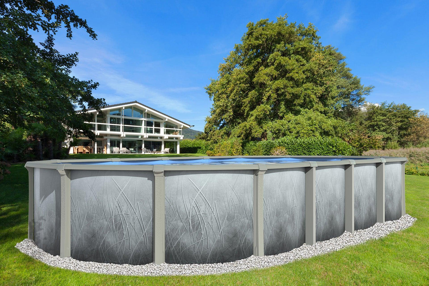 15' X 25' X 54" Mirage Resin Frame Salt Pool