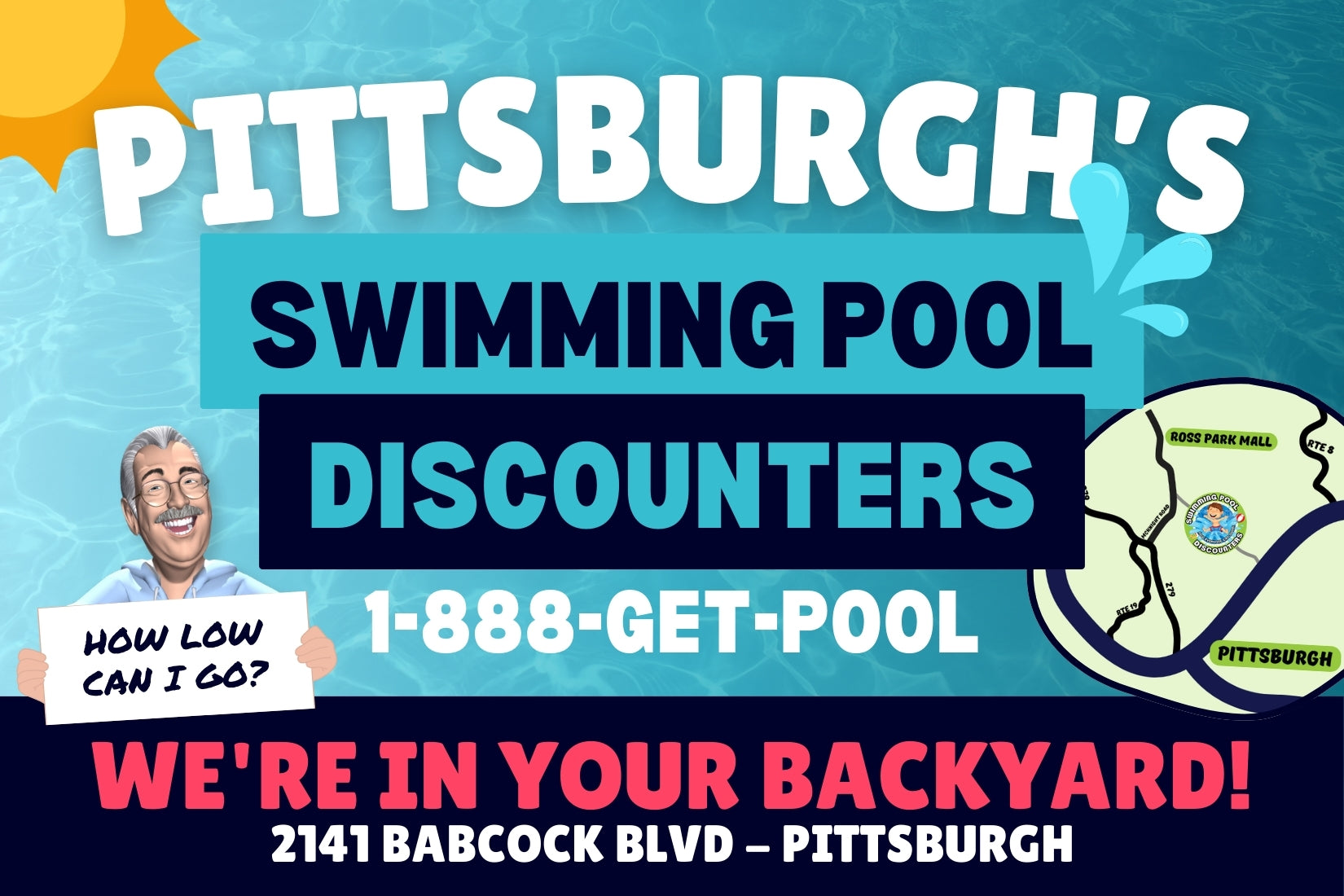 swimming pool discounters pittsburgh homepage banner