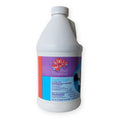 The SPD Pool Elegance Sanitizer 1/2 Gallon Bottle (Biguanide) is a white plastic bottle with a red and blue label, featuring a secure white screw cap. It sanitizes pools and controls algae with no odor or eye burn.
