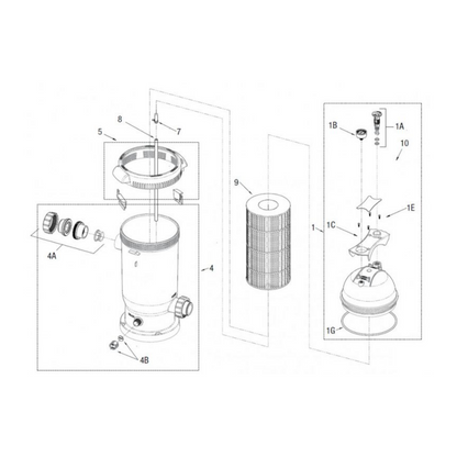 200 Sq. Ft. Pro Clean Cartridge Filter System with 3.0 HP Variable Speed Pump