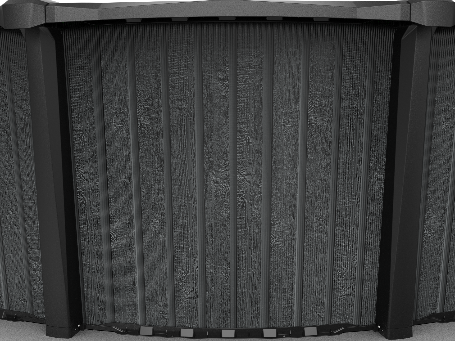 Close up of St. Germain swimming pool resin salt-friendly outer wall pattern and texture