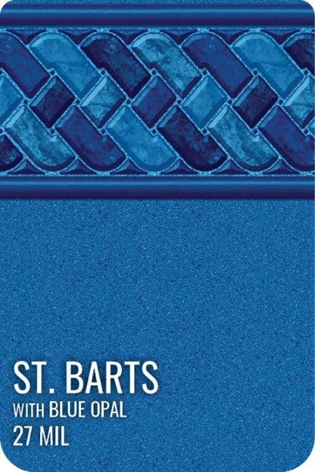 St. Barts with Blue Opal 27 mil PVS In-Ground Pool Liner