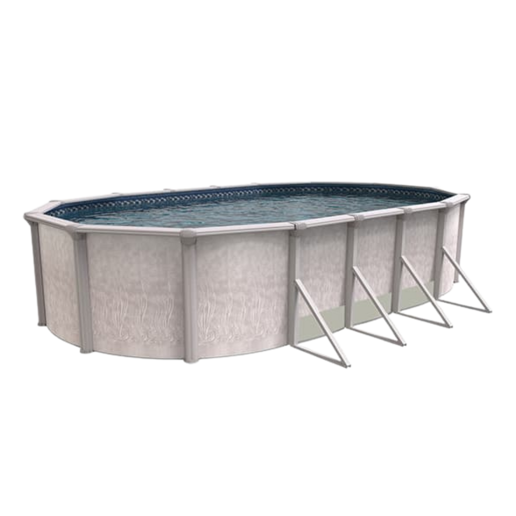 12' x 24' x 52" Trevi 186 7" Hybrid Frame Oval Pool
