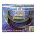 SPD Blue Torrent Sand Tank Closure Clamp package for AC 124 & AC 144 Filters includes two black semicircular clamps, two screws, and two bolts. Fitment details provided; shown on a blue patterned background.