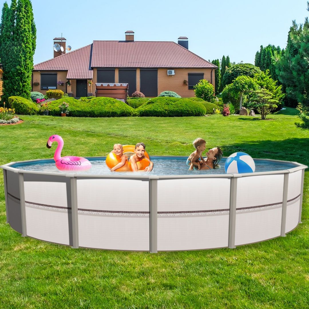 12' x 54" Round 6" Hybrid Frame Family Fun Pool & Package