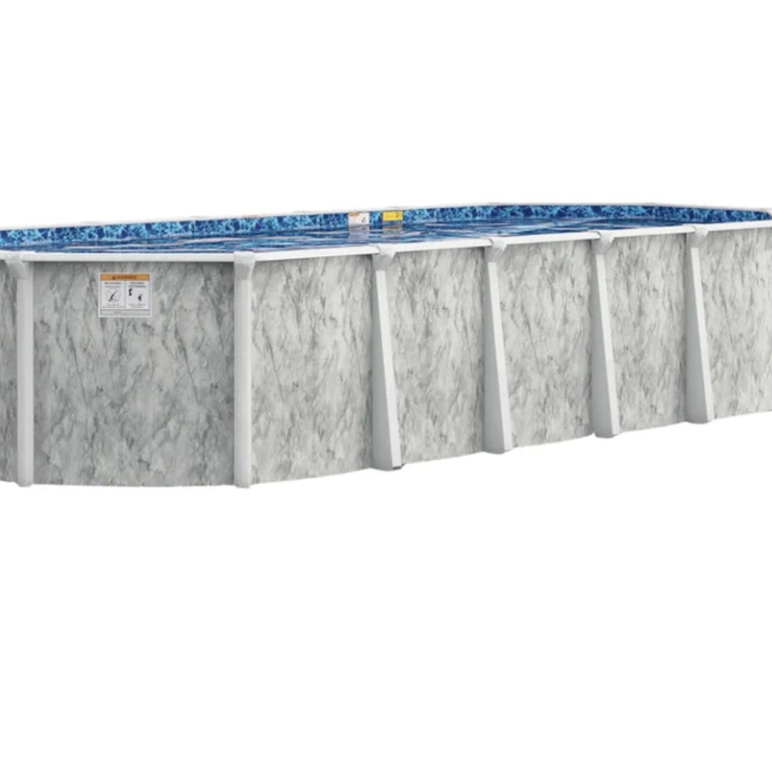 12' x 18' x 54" Oval 7" Hybrid Frame Sea Shore Pool & Bundle