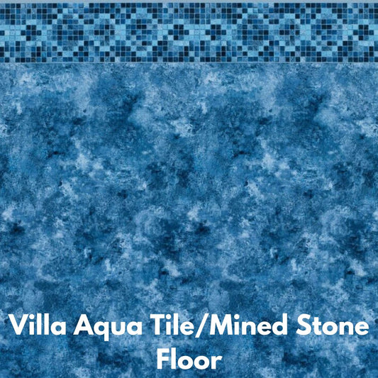 Findlay In-Ground Villa Aqua Tile/Mined Stone Floor  20 MIL