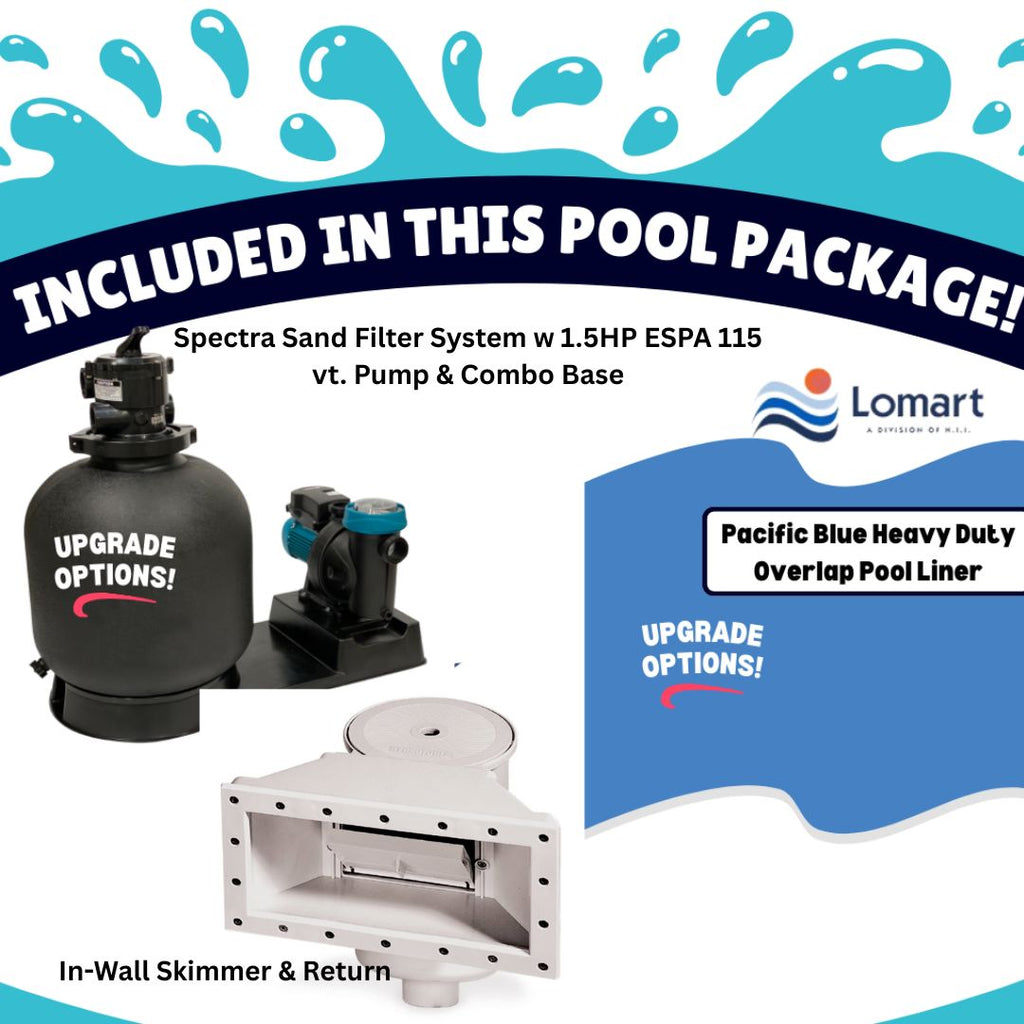 12' Round 5" Steel Frame Coastal Pool & Bundle | 52"