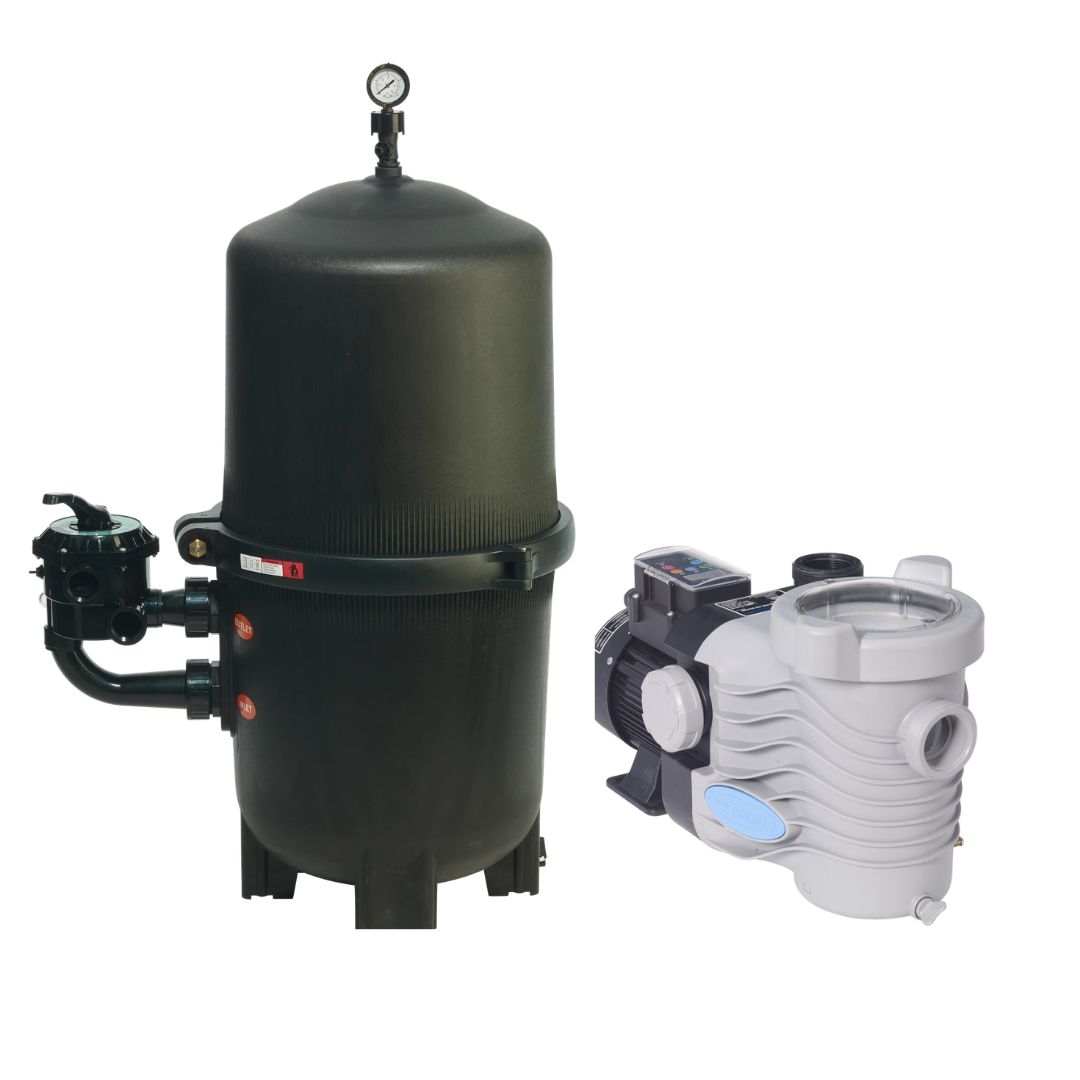 Q4 60 Sq. Ft. DE Filter System with 1.5Hp Var Flo Pump
