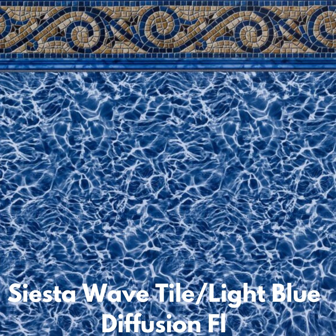 Findlay In-Ground Siesta Wave Tile/Light Blue Diffusion FL 27 MIL