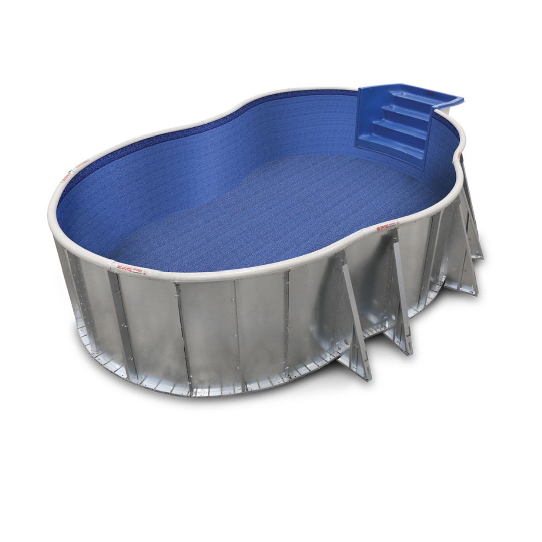 16' x 34' x 52" Discount Semi Inground Lagoon Pool Kit