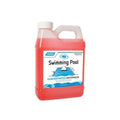 A plastic container of SPD Non-Toxic Antifreeze for Swimming Pool Winterizing with a white cap and red liquid. This pool antifreeze is safe and ideal for winterizing in-ground plumbing; the label displays blue, white, and red pool imagery.