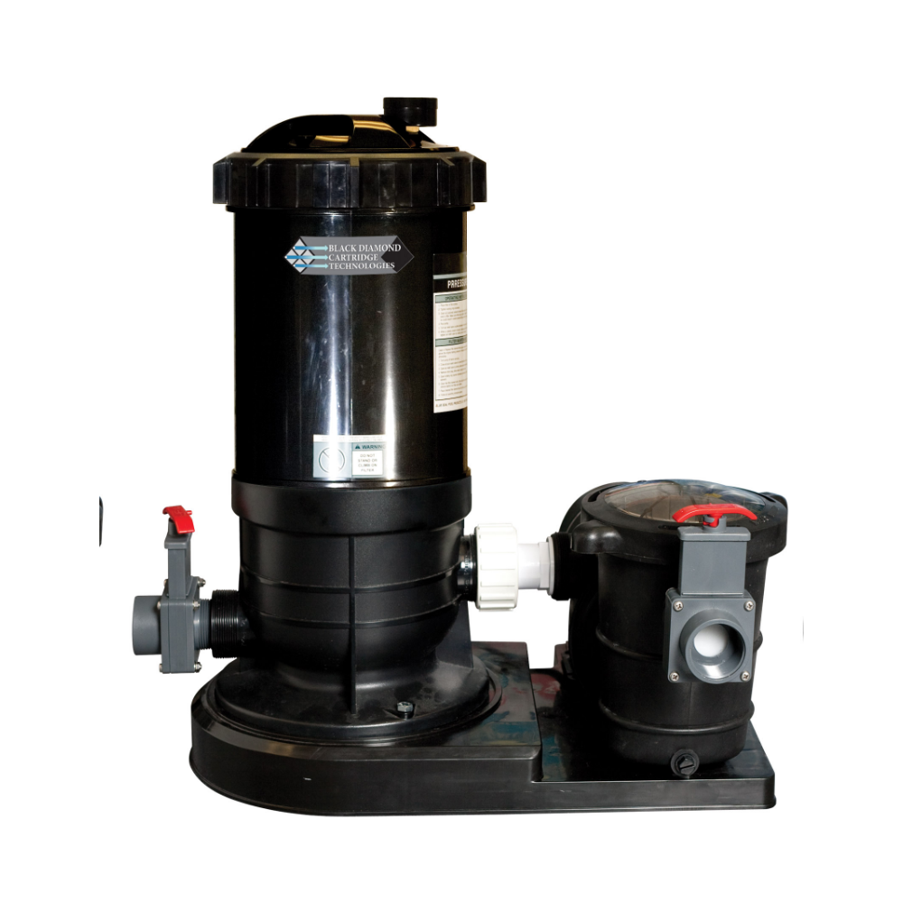 180 sq. ft. Black Diamond Cartridge Filter System with 2-Speed 1.5 HP Energy Saver Pump