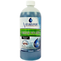 A 1 qt bottle of Swimming Pool Discounters’ Natures Pure Water Polish features blue liquid and a label promoting it as a 4-in-1 pool water clarifier that removes oils, metals, and organic matter for crystal clear water.