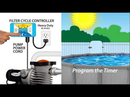 Standard Pool Timer 15 amp/Standard Plug