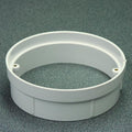 The SPD Skimmer Extension Collar is a white plastic circular duct adapter with two visible screw holes, shown on a speckled grey surface.