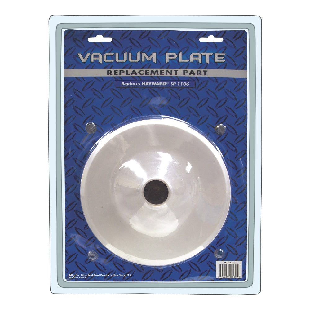 The SPD Vacuum Plate Kit Hayward IG #SP1106 for above-ground pools is shown in a plastic blister pack with blue and silver backing, as a replacement part compatible with SP1106 models.