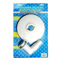 A packaged SPD Vacuum Plate with Elbow Hayward SP 1107-1, designed for above-ground pools, is displayed on blue patterned backing labeled "Vacuum Plate With Elbow Replacement Part" in bold letters.