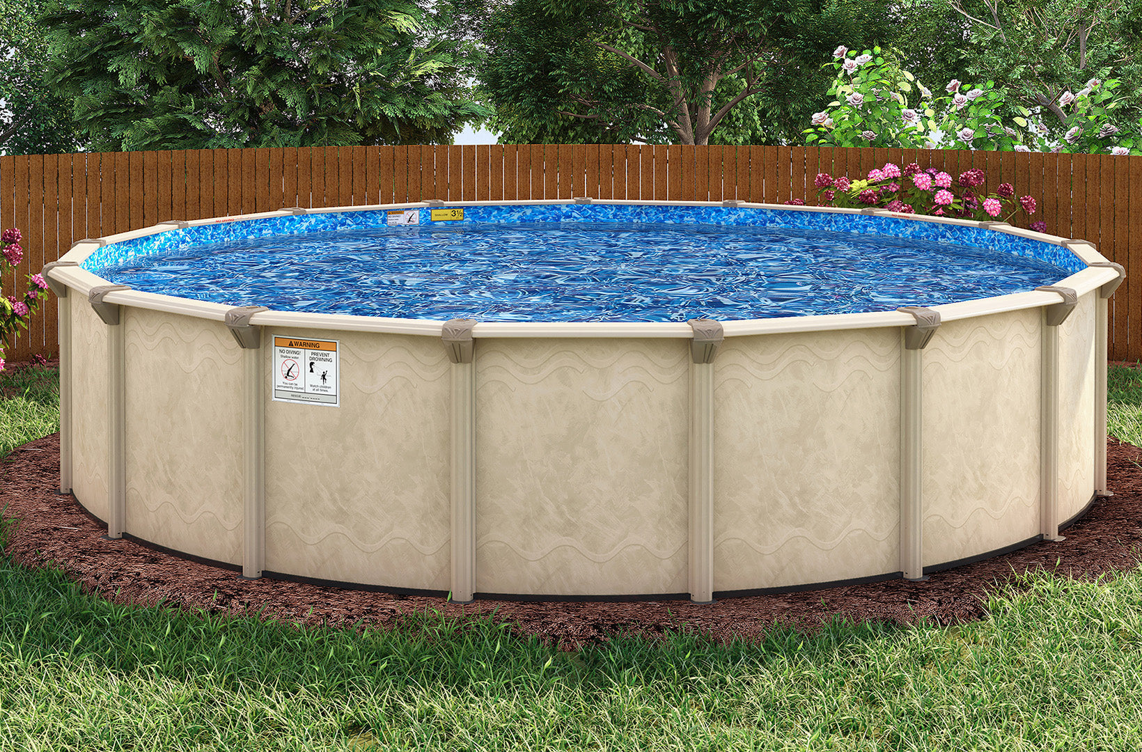 18' Coral Sea 7" Steel Frame Round Pool & Bundle | 52" or 54"