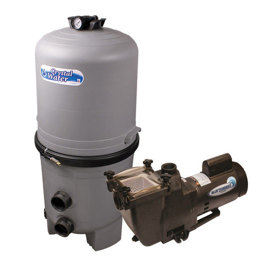 36 Sq. Ft. Crystal Clear DE Filter System with 1.5 HP Typhoon Pump